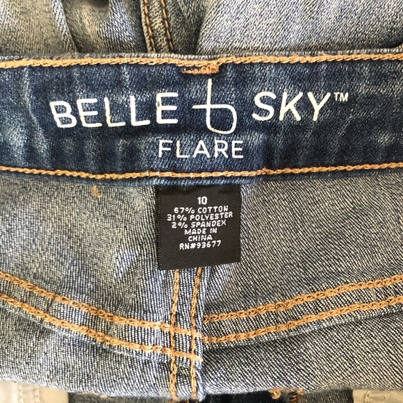 NWT BELLE SKY FLARE STRETCH DENIM JEANS SIZE 10 - Picture 5 of 5